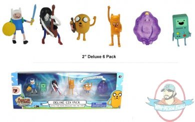 Adventure Time 2" Deluxe 6 Pack Action Figures by Jazwares