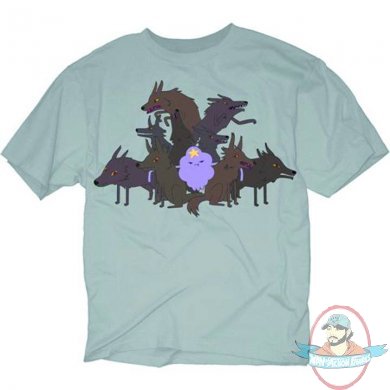 Adventure Time Lumpy Space Princess Wolves PX Silver T-Shirt S M L XL
