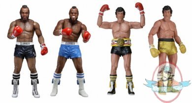 Rocky 40th Anniversary Action Figures Set of 4 By Neca