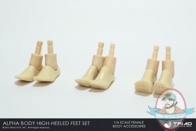 1/6 Scale Asian Female Heeled Feet Set by Triad Toys