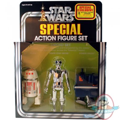 Star Wars Droid Jumbo Kenner Action Figure Set with Backdrop by Gentle