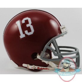 Alabama Crimson Tide #13 NCAA Mini Authentic Helmet by Riddell