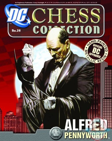 Dc Superhero Chess Figurine #26 Alfred Pennyworth White Eaglemoss