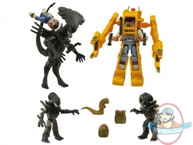 Aliens Minimates Deluxe Queen & Power Loader Set Diamond Select Toys