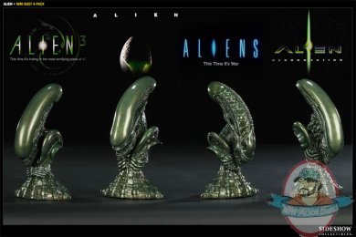  Alien Bust Set Scaled Replica by Sideshow Collectibles