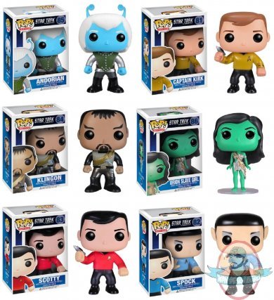 Pop! Star Trek Set of 6 Vinyl Figure by Funko