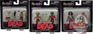The Walking Dead Minimates Series 2 Set of 3 Diamond Select