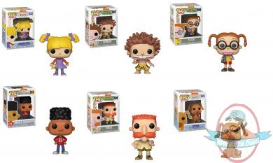 Pop Animation 90s Nick Set Of 6 Vinyl Figures Funko Man Of