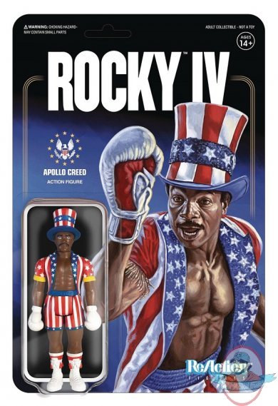 Rocky Apollo Creed ReAction Figure Super 7