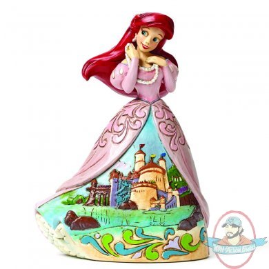 Disney Traditions Ariel with Castle Dress Figurine by Enesco