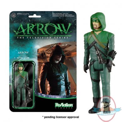 Arrow Masked Green Arrow Variant ReAction 3 3/4-Inch Retro Fig Funko