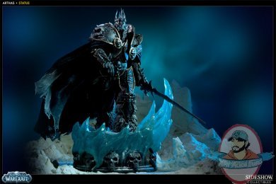 Arthas World of Warcraft Polystone Statue Sideshow Collectibles USED