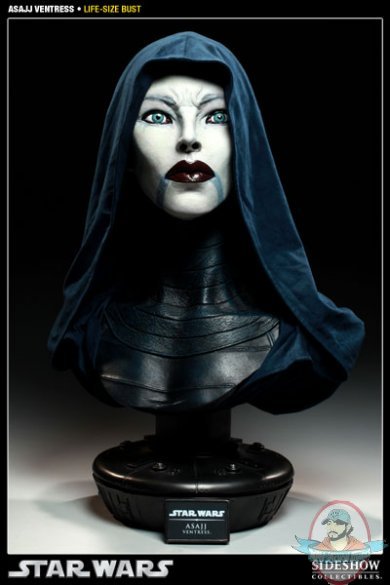 Star Wars Asajj Ventress Life-Size Bust by Sideshow Collectibles
