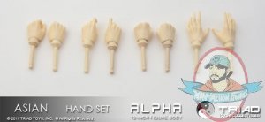 1/6 Scale Asian Female Hand Set by Triad Toys