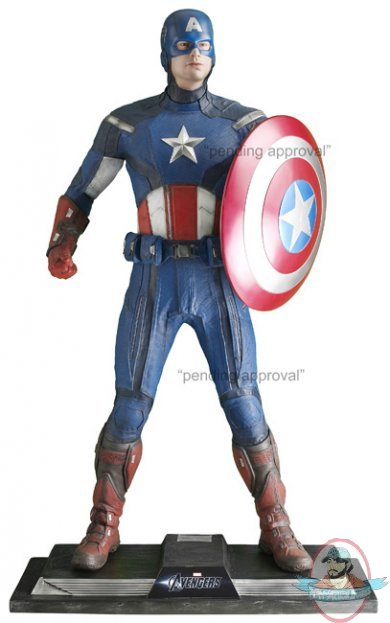 The Avengers Captain America Life Size Statue Hollywood Collectibles The Avengers Captain America Life Size Statue Hollywood Collectibles