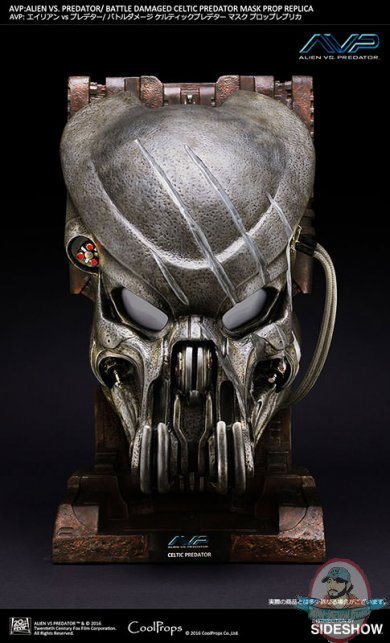 Alien Vs Predator Battle Damaged Celtic Predator Mask by CoolProps
