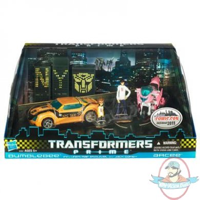 Transformers Prime Bumblebee and Arcee Set of 4 Figures by Hasbro