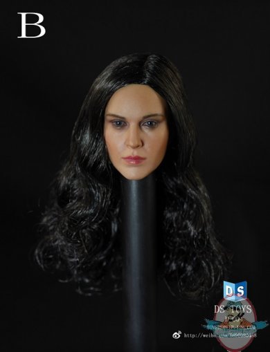 DSTOYS 1/6 Female Head with Long Curly Hairstyle DS-D004B