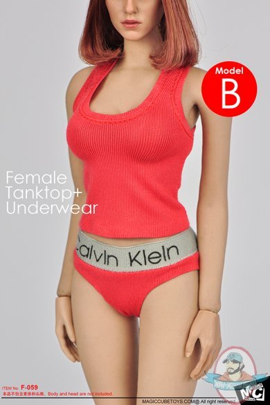 1/6 Figure Accessory Female Pink Tanktop + Underwear MC-F059B Mc Toys