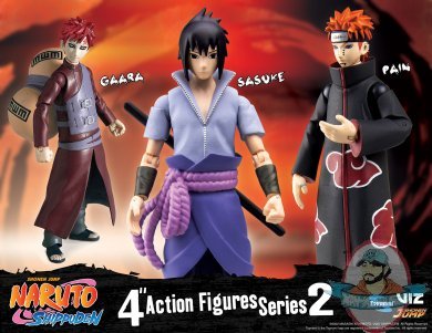 Naruto Shippuden Series 2 Set of 3 Figures 4 inch Toynami