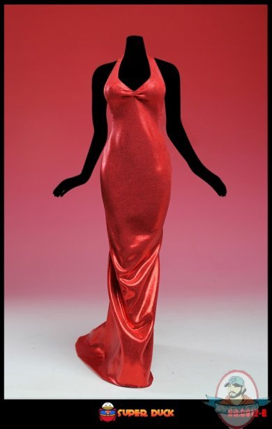 Super Duck 1/6 Figure Accessories Sex Mermaid Gown in Red SUD-C012B