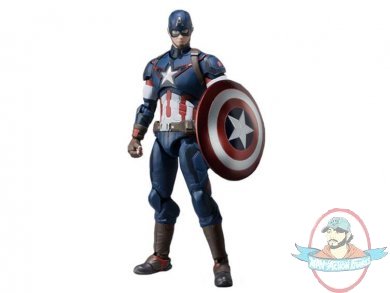 The Avengers Age of Ultron S.H. Figuarts Captain America Bandai Used
