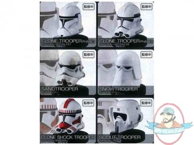Star Wars Helm Replik Sammlung Vol.2 6 Packung Verpackung Figur BANDAI Aus Japan 