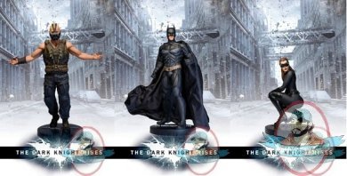 The Dark Knight Rises Batman Icon Set of 3 12" Statue by DC Direct