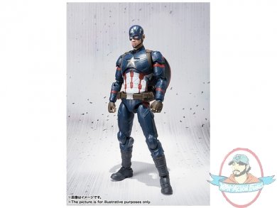 The Avengers Civil War S.H. Figuarts Captain America By Bandai 