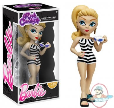 Rock Candy Barbie 1959 Barbie Swimsuit 5 inch Vinyl Figure Funko      