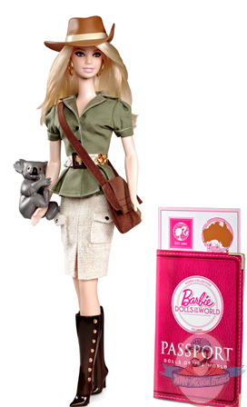  Barbie Dolls of The World Australia by Mattel