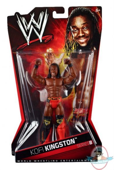 WWE Kofi Kingston Basic Series 8 Figure by Mattel