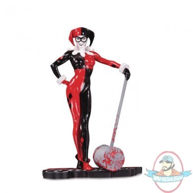 Harley Quinn Red, White & Black by Adam Hughes Statue Dc Collectibles