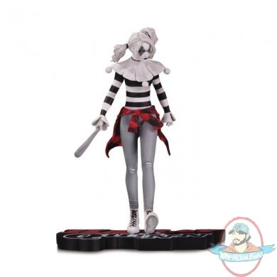 Harley Quinn Red, White & Black Harley Quinn by Steve Pugh Statue 