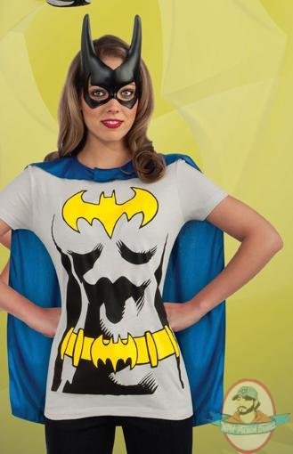 Batgirl Shirt , Eye Mask and Cape by Rubies 