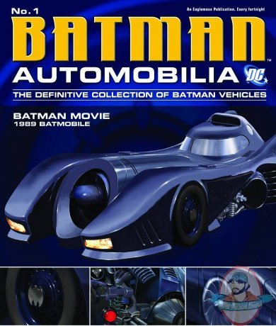 Dc Automobilia Batmobile Magazine #1 1989 Batman Movie Eaglemoss