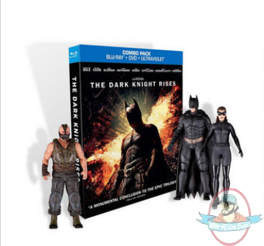 The Dark Knight Rises Blu-ray Pck & Limited Ed Batman Catwoman Bane