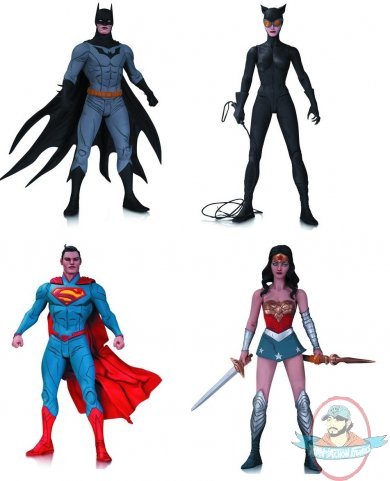 DC Designer Action Figure Series 1 Set of 4 by Jae Lee