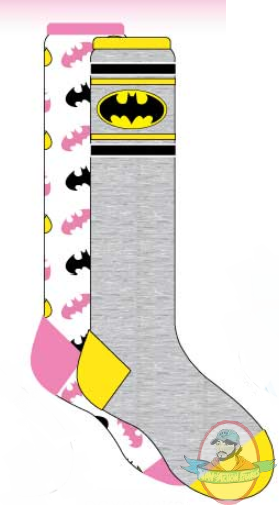 Dc Superheroes Batman Stripe Women's 2 Pair Knee Highs Socks DCX0248K2