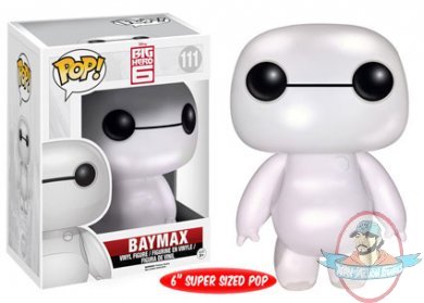 Super Sized 6" Disney Pop! Big Hero 6 Pearlescent Nurse Baymax Funko