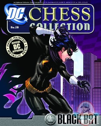 Dc Superhero Chess Figurine #28 Black Bat White Pawn Eaglemoss
