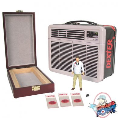 Dexter 3 3/4-Inch Figure in Tin Tote with Blood Slide Box Bif Bang Pow