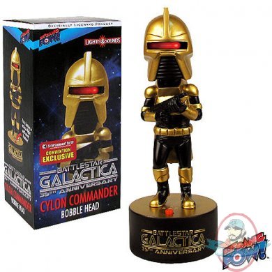 Battlestar Galactica Cylon Commander Gold Bobble Head Exclusive