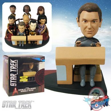 Star Trek The Next Generation Wesley Build-a-Bridge Deluxe Bobble Head