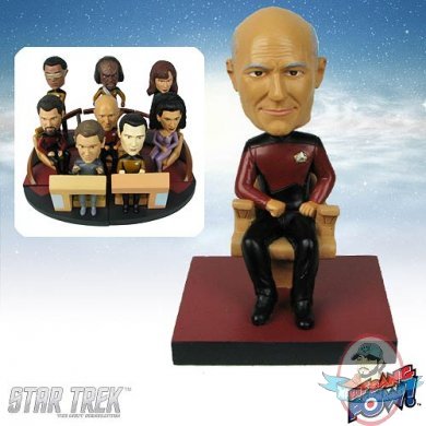 Star Trek The Next Generation Captain Picard Bridge Deluxe Bobble Head