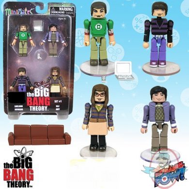 The Big Bang Theory Minimates Set 1 Bif Bang Pow!