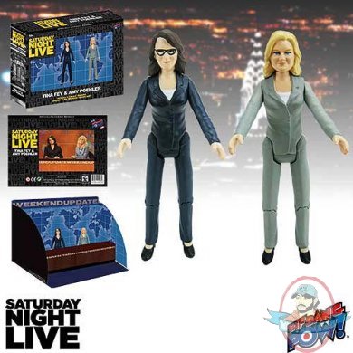 Saturday Night Live Weekend Update Tina Fey and Amy Poehler 3 1/2-Inch