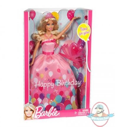 Barbie Birthday Princess Doll Gift Set by Mattel 