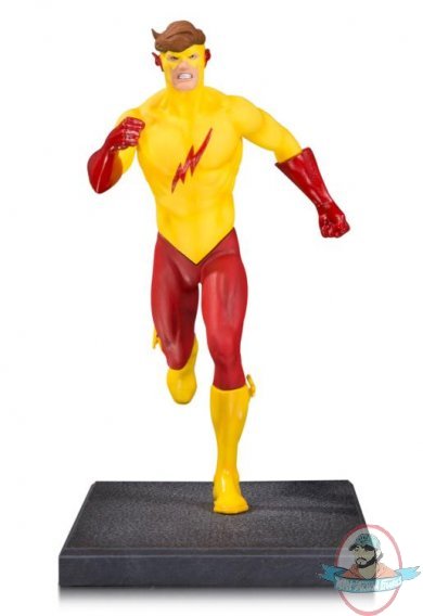 The New Teen Titans Kid Flash Multi-Part Statue Diorama Dc Comics