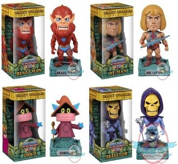 Masters of the Universe 30 Set of 4 Wacky Wobblers BobbleHead Funko 